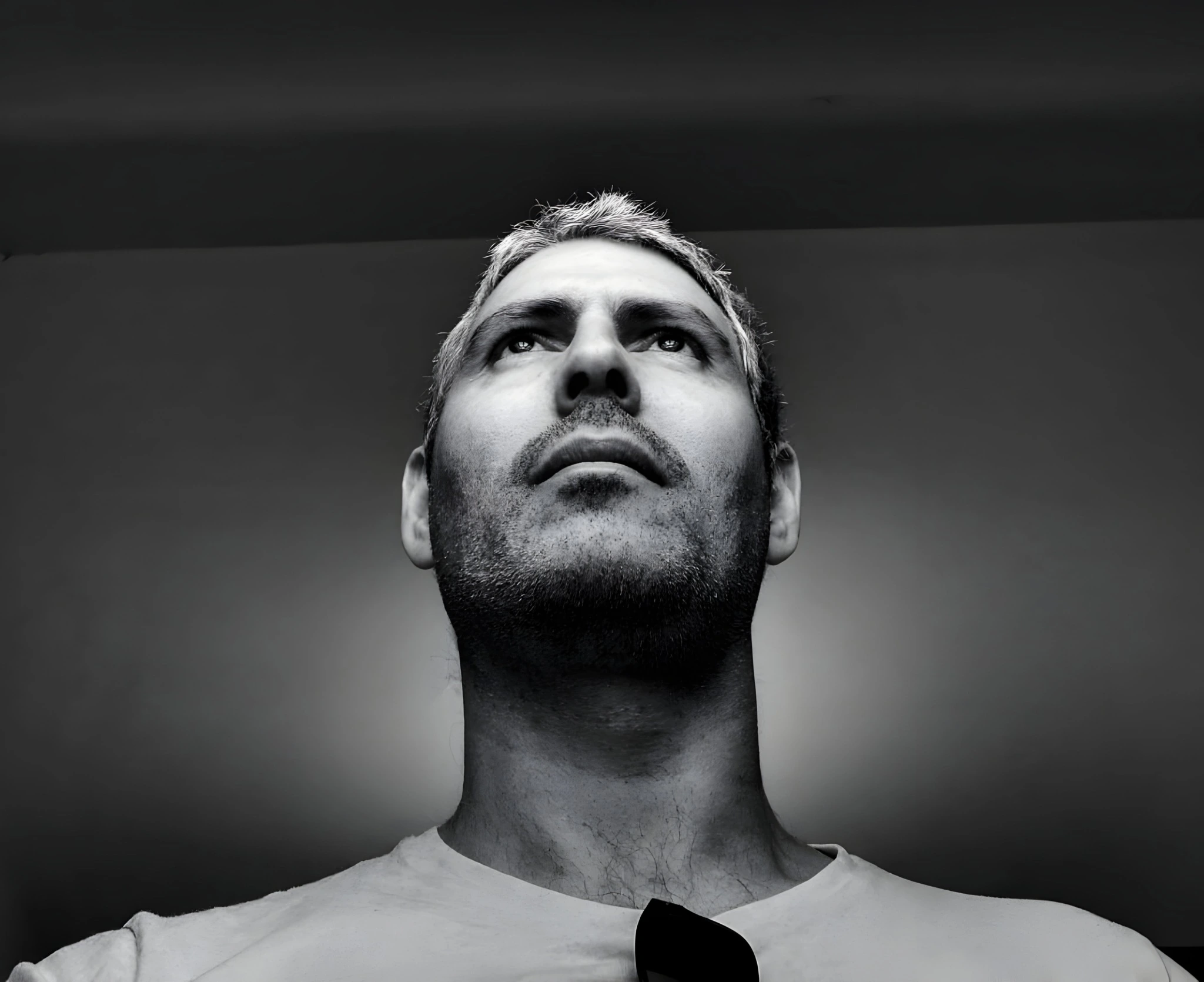 Black-and-white portrait of Alexandre Mitchell