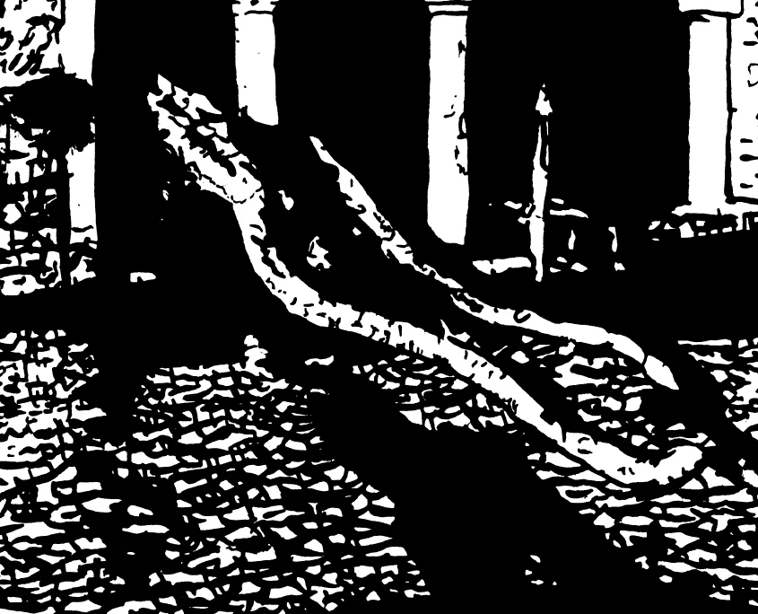 Detail of the chain in Brotherly Love