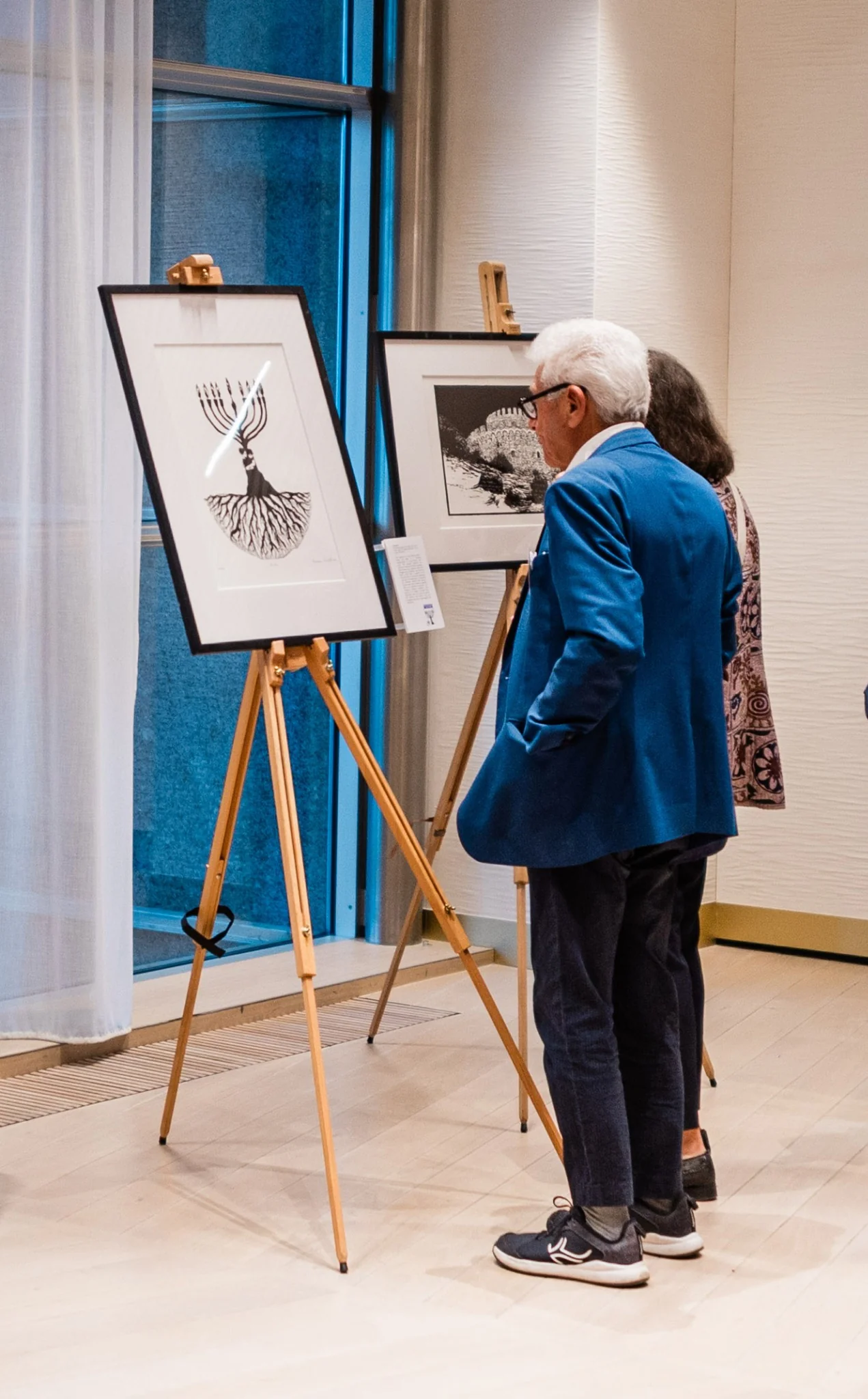Brothers lithograph displayed at the European Parliament in Brussels