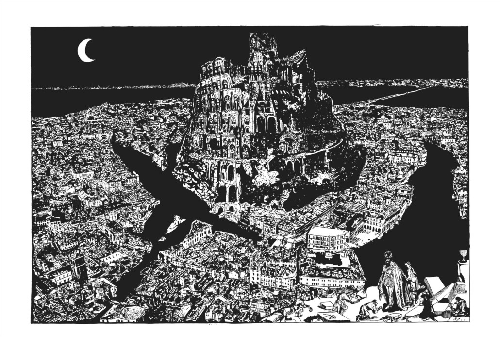 Dreaming of Babel lithograph