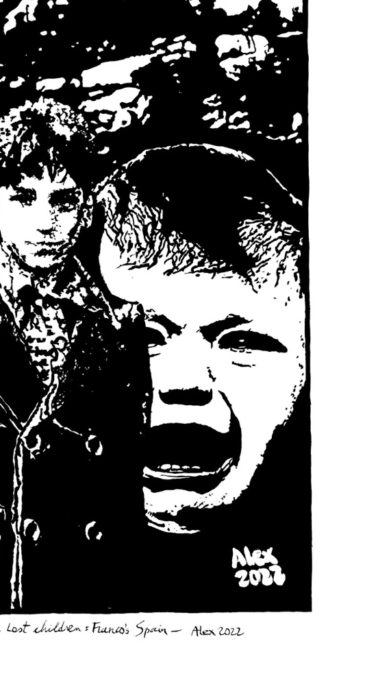 Detail of the crying child