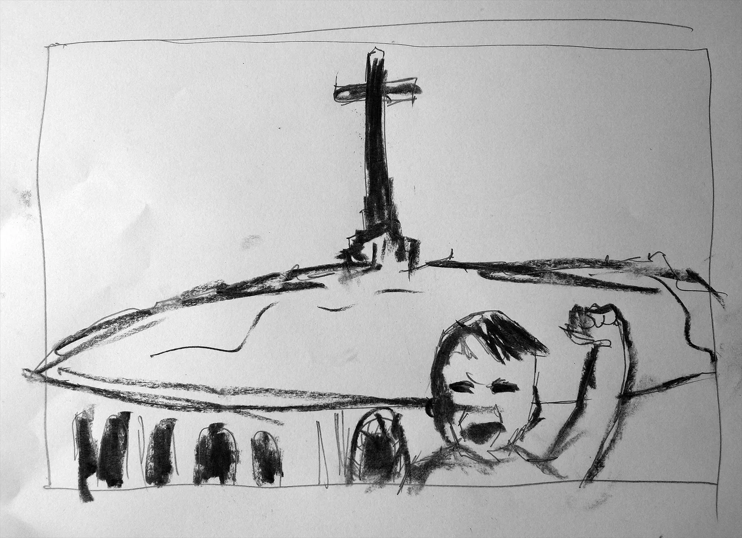 Preparatory sketch for The Lost Children