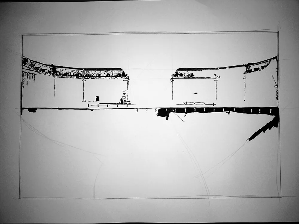 Architecture developing in Miroir de sanglots