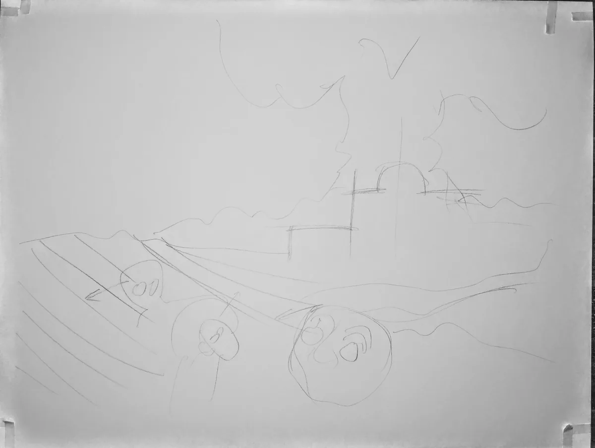 Early sketch for Hiroshima