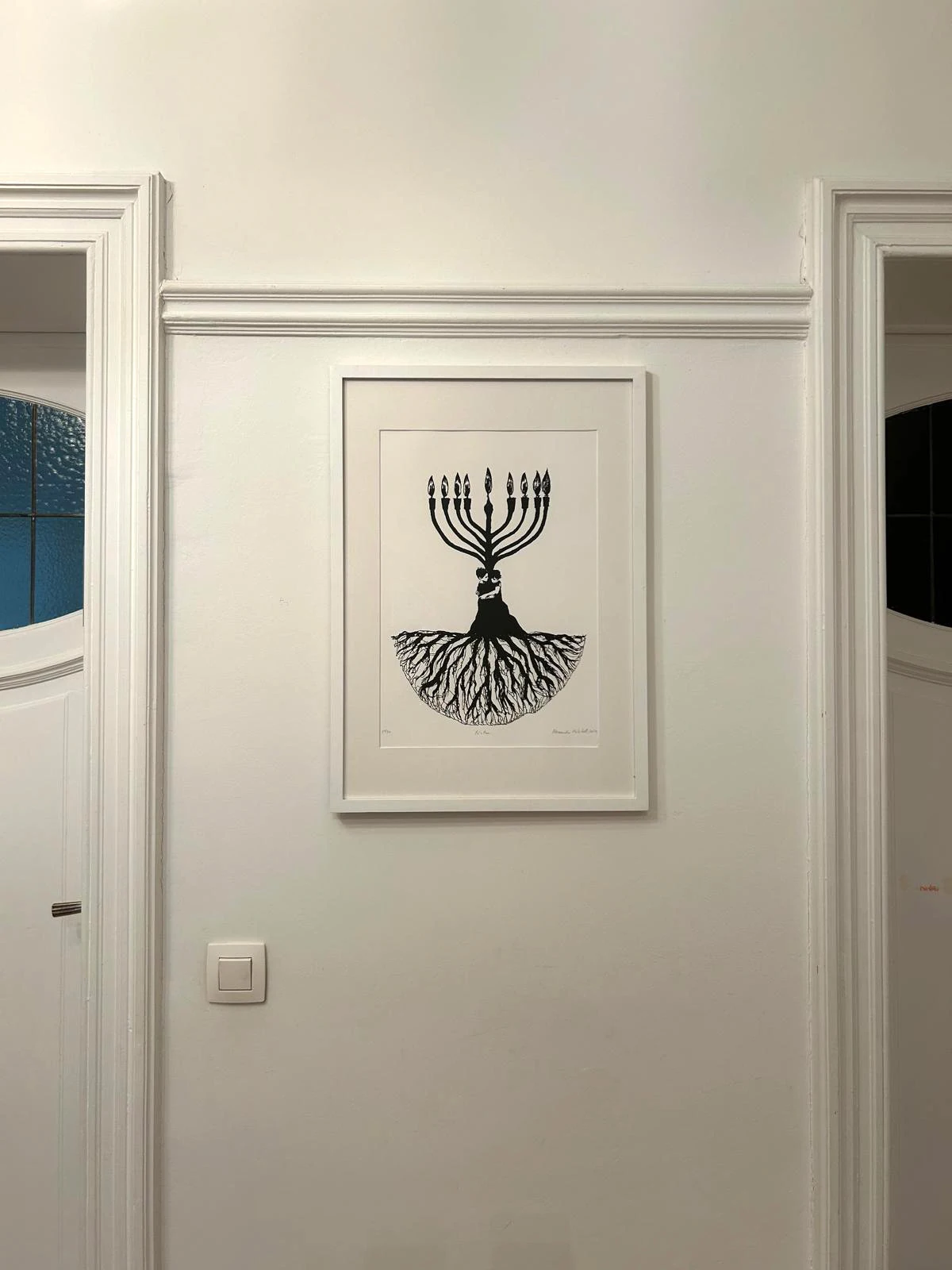 A Lost Memory lithograph framed in a private collection