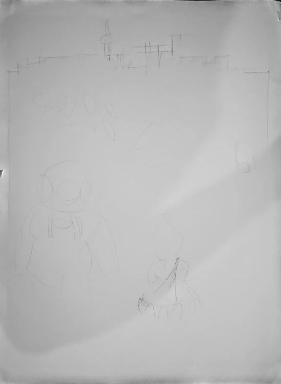 Early sketch of Redemption Is in the Deep