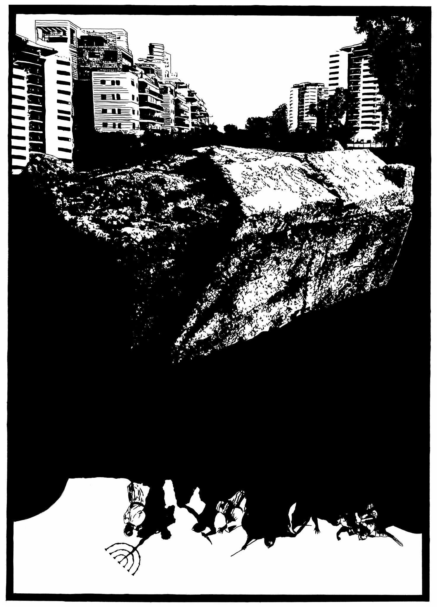 Rising from the Temple’s Ashes, large-format reinterpretation, 2026