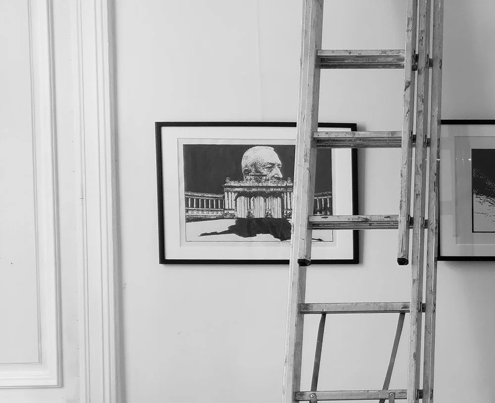 The Devourer of Lives during installation at Full Circle in Brussels