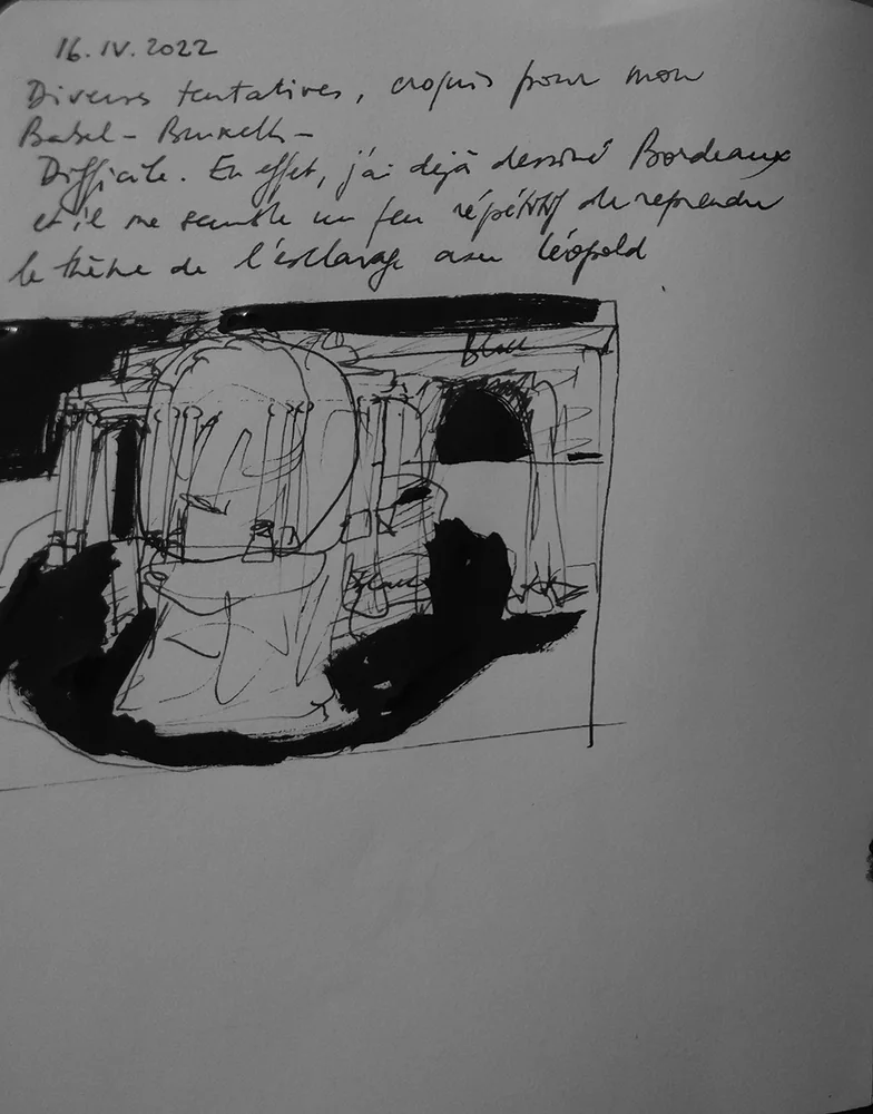 Notebook sketch for The Devourer of Lives