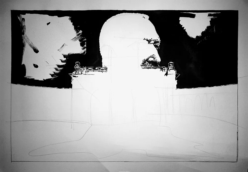 Leopold profile and upper architecture in ink