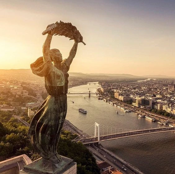 Liberty Statue on Gellért Hill overlooking Budapest