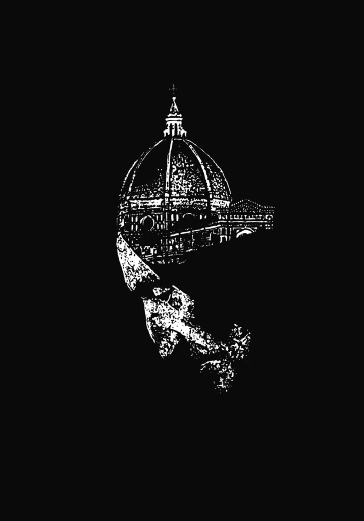 Dante sotto la città lithograph